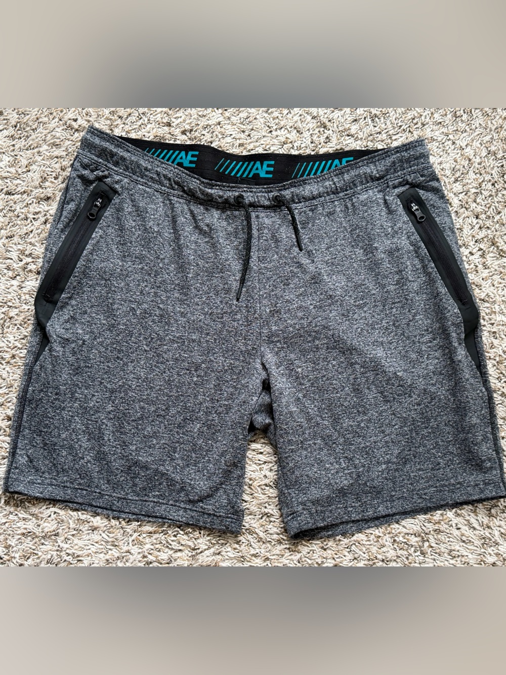 American Eagle Outfitters Men's Heather Gray Athletic Shorts